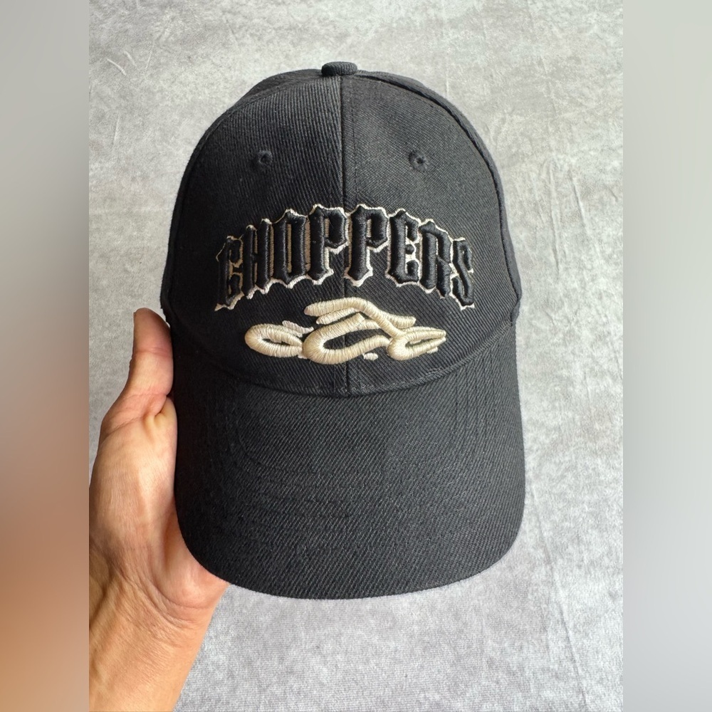 Vintage Black Choppers Embroidered Cap